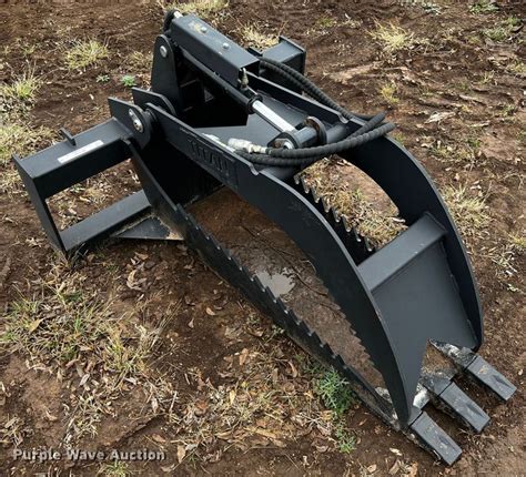 skid steer stump grapple|titan stump bucket grapple.